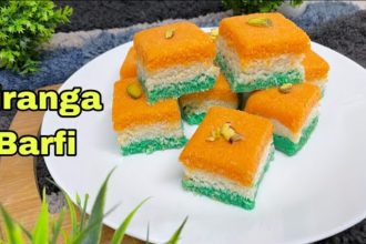 तिरंगा बर्फी रेसिपी