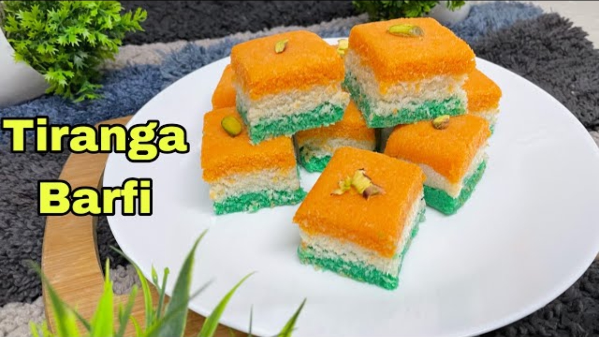 तिरंगा बर्फी रेसिपी