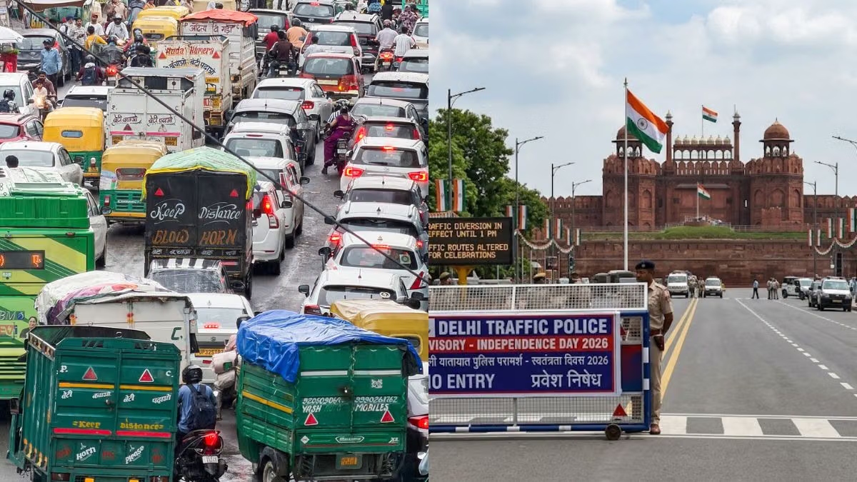 15 अगस्त पर दिल्ली में बदले ट्रैफिक नियम, भारी वाहनों की एंट्री पर रोक; सफर से पहले जानें अपडेट