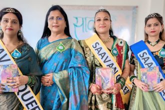 Barabanki News: कृति पब्लिक स्कूल में सावन उत्सव, तीन बनीं सावन क्वीन
