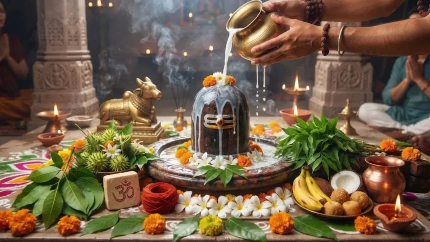 Sawan 2026 पहला सावन सोमवार 2026 सावन सोमवार पूजा विधि सावन सोमवार शुभ मुहूर्त Sawan Somwar Puja Vidhi Shiv Puja Muhurat शिवलिंग जलाभिषेक सावन सोमवार व्रत Sawan Monday 2026 सावन के चार सोमवार