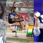 एशियन गेम्स में पदक जीतने वाले भारतीय खिलाड़ी यशवीर सिंह, रोहित यादव, मुरली श्रीशंकर और ईशा सिंह