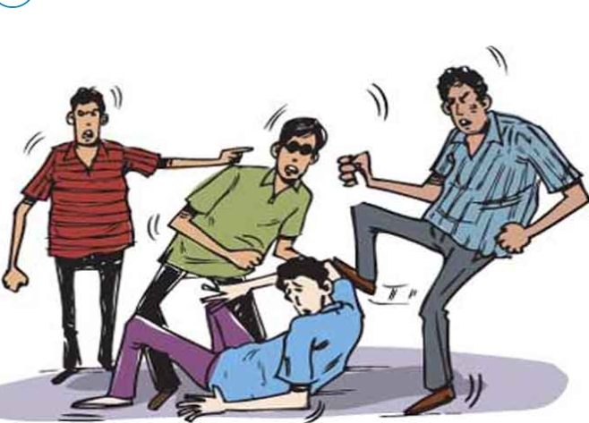 बीच सड़क पर भिड़े भीम आर्मी से जुड़े दो गुट, अरकापुर का वीडियो वायरल